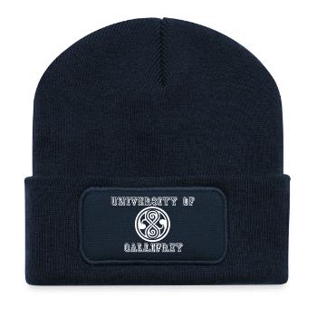 TimeLord University (white) - Recycelte Patch Beanie - French Navy - Vorne