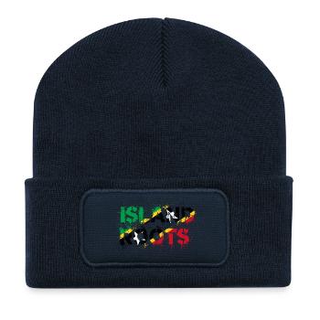 Racines de St Kitts - Beanie recyclé à patch - bleu marine - Devant