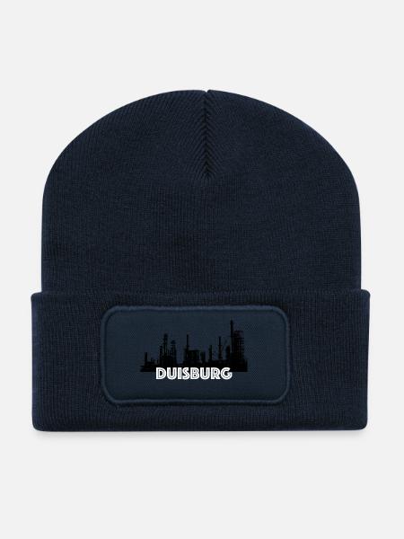 DUISBURG Shirt - Beanie recyclé à patch - bleu marine