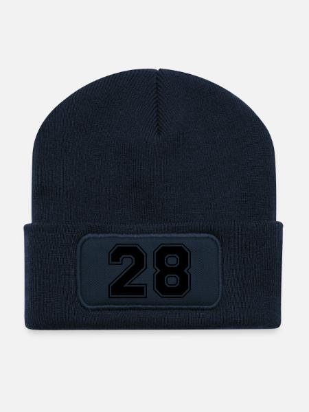 28 - Recycelte Patch Beanie - French Navy