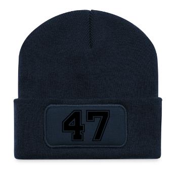 47 - Recycled Patch Beanie - french navy - Front