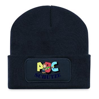ABC Schütze - Recycelte Patch Beanie - French Navy - Vorne