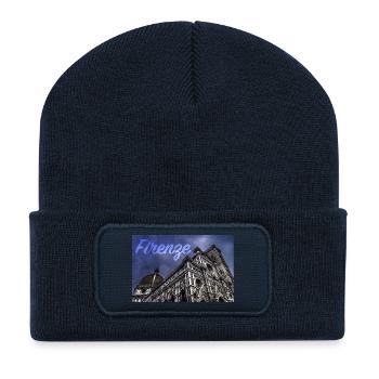 Cathédrale de Florence Italie Toscane - Beanie recyclé à patch - bleu marine - Devant