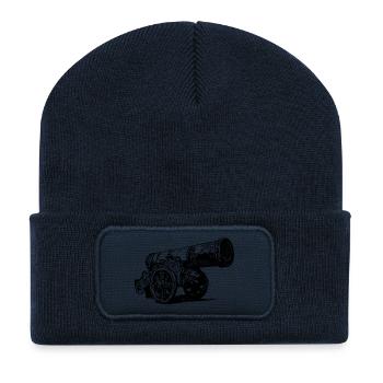 canon - Beanie recyclé à patch - bleu marine - Devant