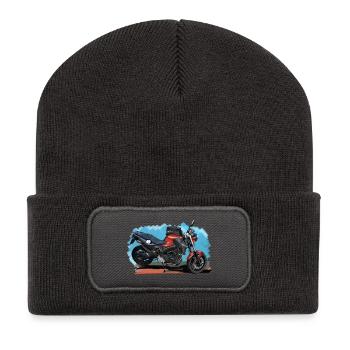 Motorcycle - Recycled Patch Beanie - dark grey - Front