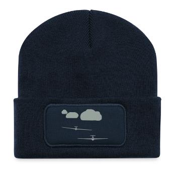 2er Team Wolkenstraße - Recycelte Patch Beanie - French Navy - Vorne