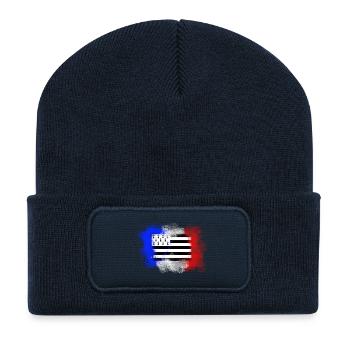 France Bretagne - Beanie recyclé à patch - bleu marine - Devant