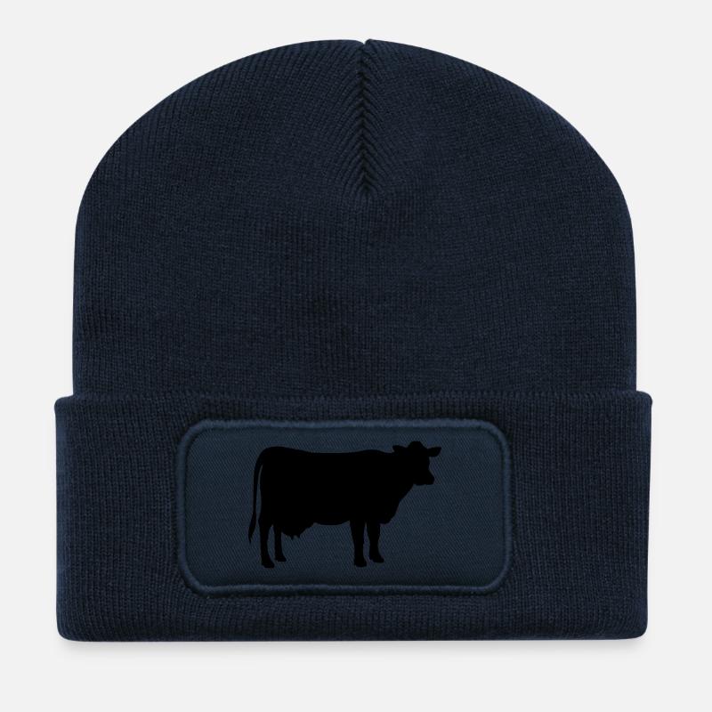 Kuh - Recycelte Patch Beanie - French Navy