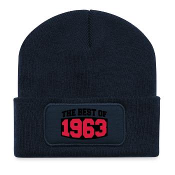 The Best Of 1963 - Beanie recyclé à patch - bleu marine - Devant
