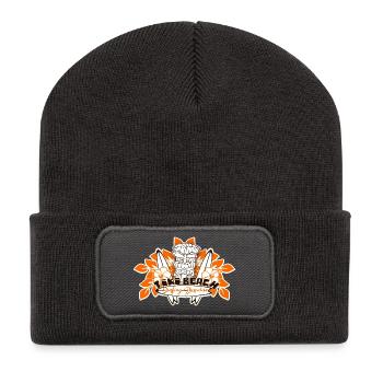 tiki beach - Beanie recyclé à patch - charbon - Devant