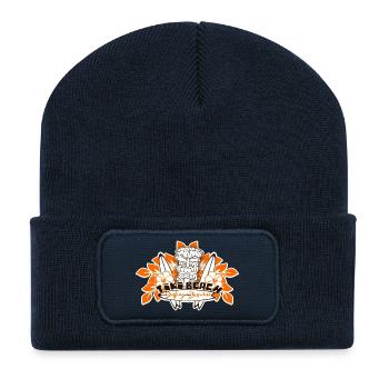 tiki beach - Beanie recyclé à patch - bleu marine - Devant