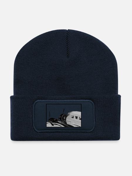 Tante Ju 52 (Junkers Ju) Flugzeug - Recycelte Patch Beanie - French Navy