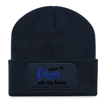 golf - Recycelte Patch Beanie - French Navy - Vorne