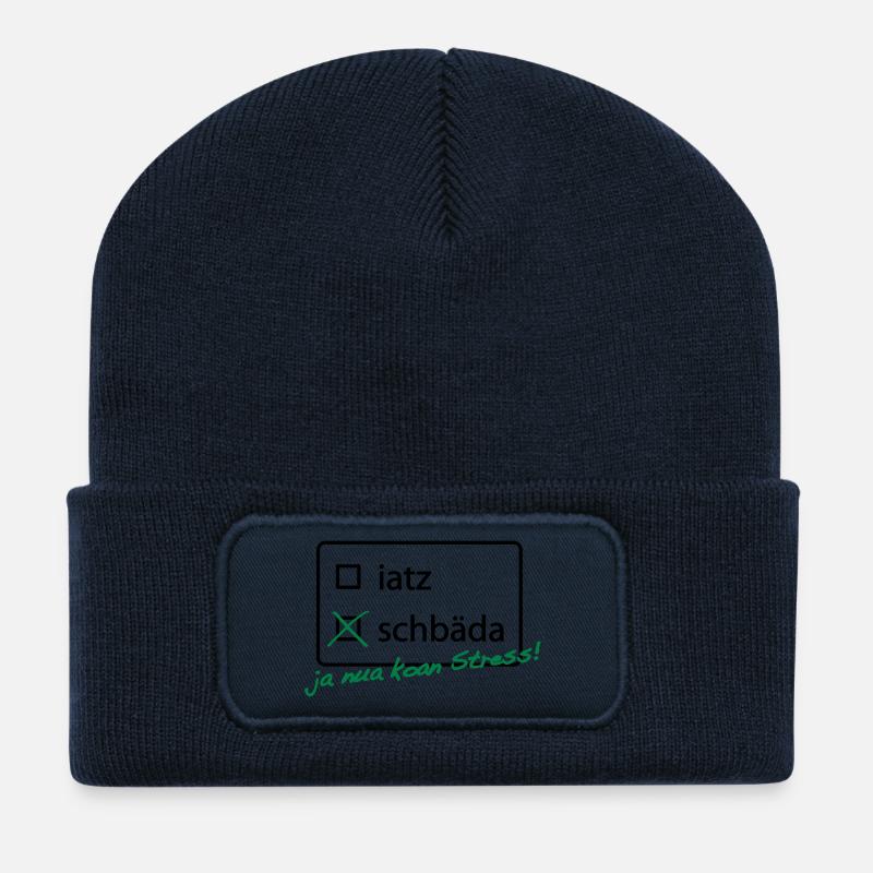 To Do List - Recycelte Patch Beanie - French Navy