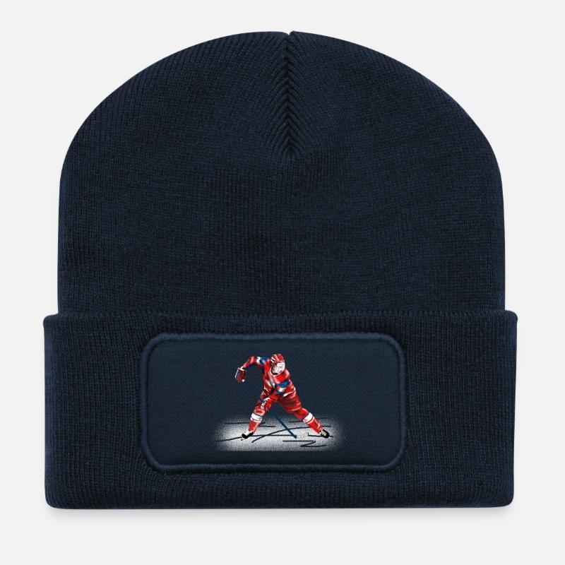 Hockey - Recycelte Patch Beanie - French Navy