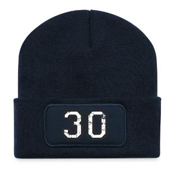 Number 30 Thirty 30th Birthday Design (EU) - Recycled Patch Beanie - french navy - Front