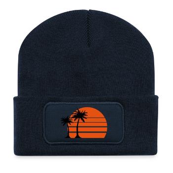 insel - Recycelte Patch Beanie - French Navy - Vorne