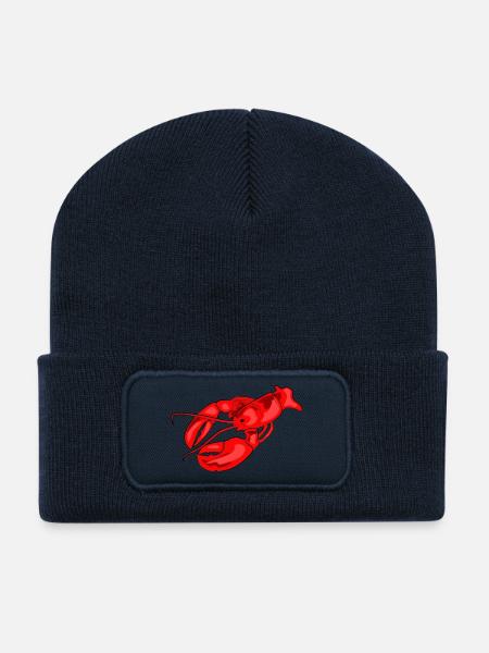 hummer speise koch - Recycelte Patch Beanie - French Navy