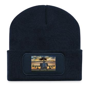 Hubschrauber - Recycelte Patch Beanie - French Navy - Vorne