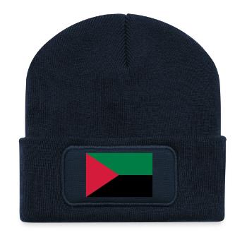 Martinique / 972 / Martiniquais / Martiniquaise - Beanie recyclé à patch - bleu marine - Devant