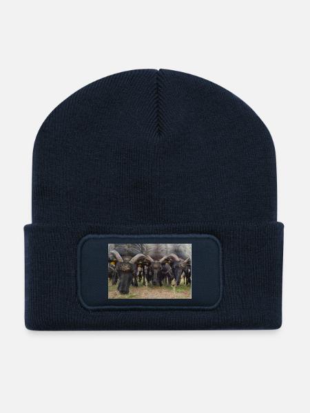 Lüneburger Heide - Recycelte Patch Beanie - French Navy