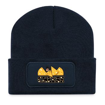 Cheese - Recycelte Patch Beanie - French Navy - Vorne