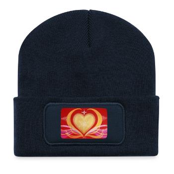 CréationLumière Puissance du Cœur Sonja Ariel - Beanie recyclé à patch - bleu marine - Devant