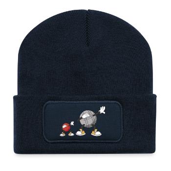 Dabbing Boulekugeln für Bouler boulen Boulesport - Beanie recyclé à patch - bleu marine - Devant