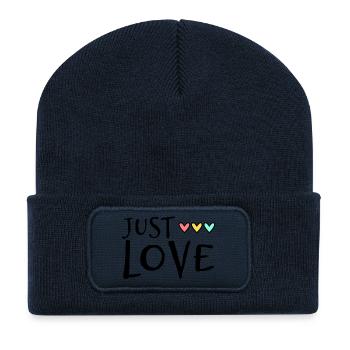 GERADE VERHEIRATET. ES LEBE DIE MARYS. JUNGGESELLINNENABSCHIED - Recycelte Patch Beanie - French Navy - Vorne