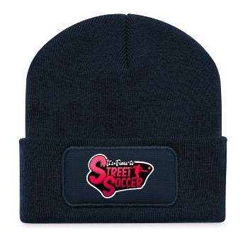 Street Soccer - Beanie recyclé à patch - bleu marine - Devant