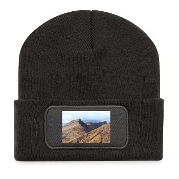 Madeira Portugal Poster - Recycelte Patch Beanie - Dunkelgrau - Vorne