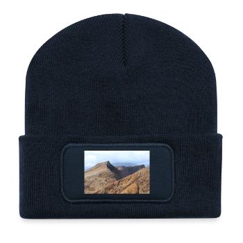 Madère Portugal Poster - Beanie recyclé à patch - bleu marine - Devant