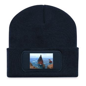 Affiche Madère Portugal - Beanie recyclé à patch - bleu marine - Devant