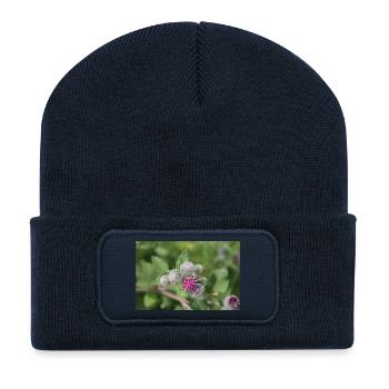 Klette - Recycelte Patch Beanie - French Navy - Vorne