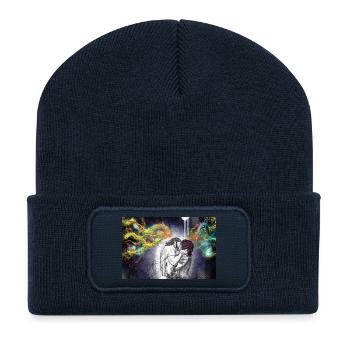 First kiss - Recycled Patch Beanie - french navy - Front