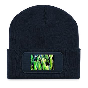 Kaktus - Recycelte Patch Beanie - French Navy - Vorne