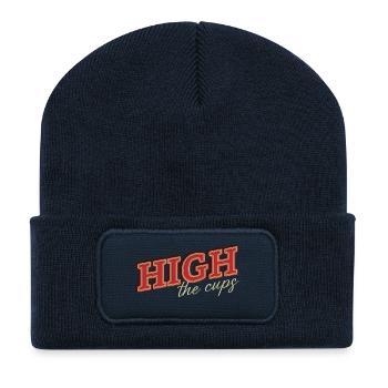 High the cups - Recycelte Patch Beanie - French Navy - Vorne