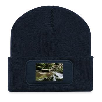 MONBACH IN THE NORTHERN BLACK FOREST - Recycled Patch Beanie - french navy - Front