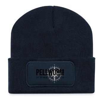 Koordinaten Pellworm - Recycelte Patch Beanie - French Navy - Vorne