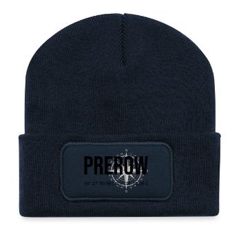 Koordinaten Prerow - Recycelte Patch Beanie - French Navy - Vorne