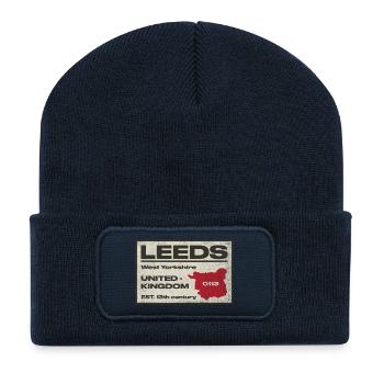 Leeds West Yorkshire Emblem - Recycled Patch Beanie - french navy - Front