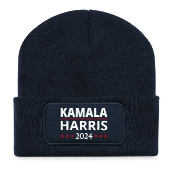 Kamala Harris Election 2024 III - Recycled Patch Beanie - french navy - Front