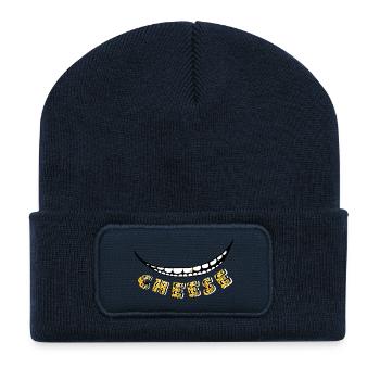 Cheese :) - Recycelte Patch Beanie - French Navy - Vorne