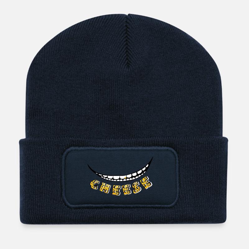 Cheese :) - Recycelte Patch Beanie - French Navy