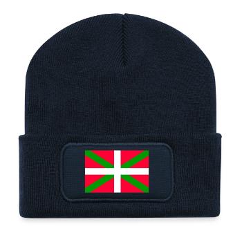 Basque Flag - Recycled Patch Beanie - french navy - Front