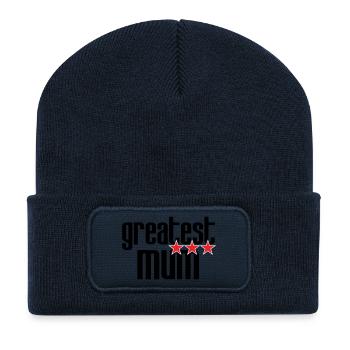 Best Mom - Mother's Day - Recycled Patch Beanie - french navy - Front