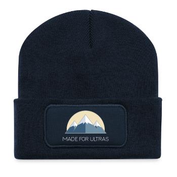 Montagnes - Conçu pour les ultras - Beanie recyclé à patch - bleu marine - Devant