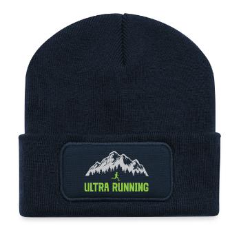 Ultra Running - Recycled Patch Beanie - french navy - Front