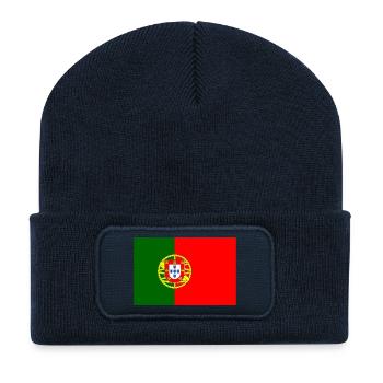 Portugal - Recycelte Patch Beanie - French Navy - Vorne