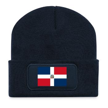 Dominikanische Republik - Recycelte Patch Beanie - French Navy - Vorne